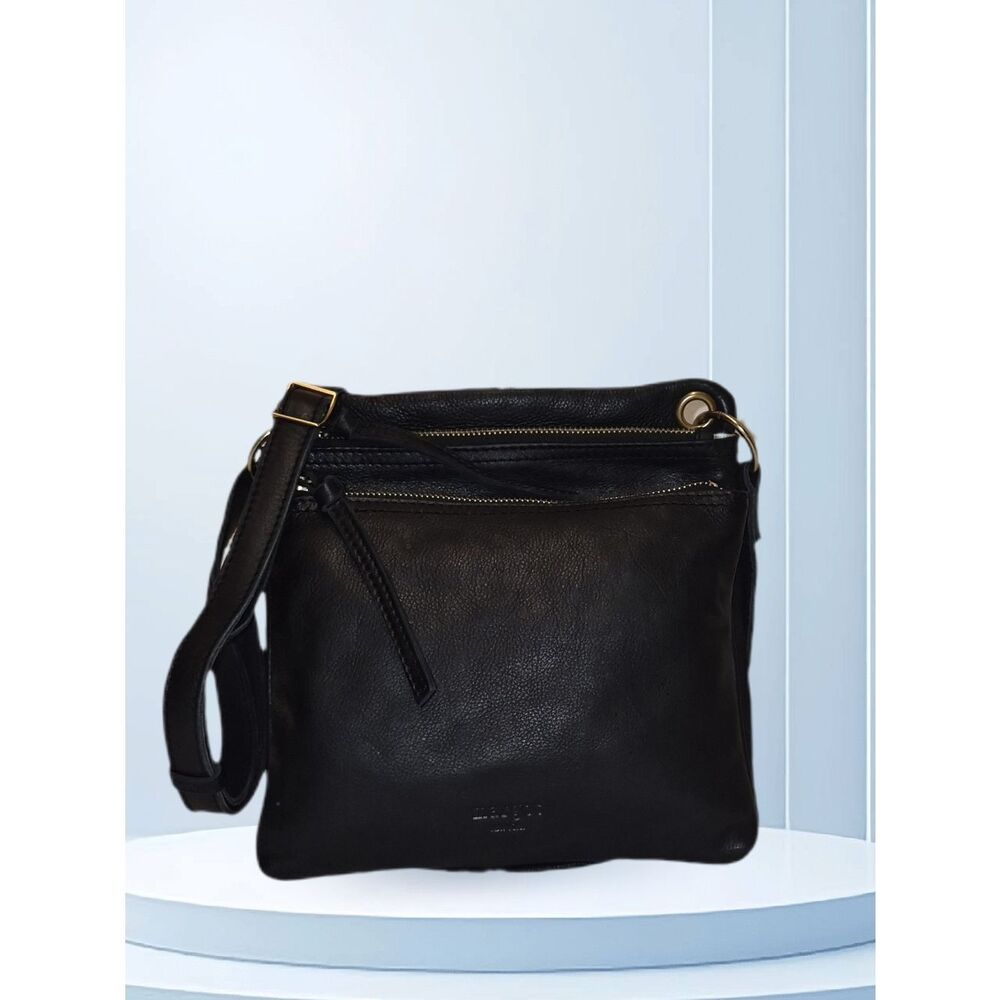 Margot New York Black Leather Crossbody